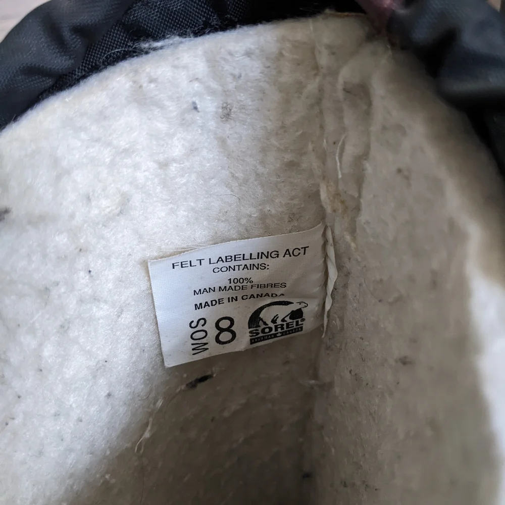 Sorel Handcrafted Tall Snow Winter Boots, Women's 8 - Picture 7 of 8